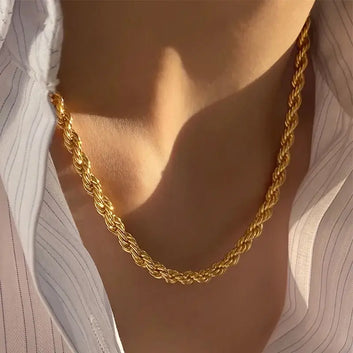 Rope Chain - 14k Gold and Silver Plated