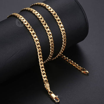 Gold Cuban Link Chain Necklace