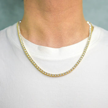 Tennis Chain Necklace (Rhinestone)