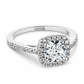 Celestial Solitaire Halo Moissanite Ring